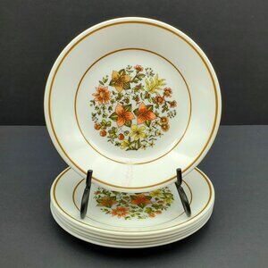Corelle Indian Summer Bread Plates Corning Floral Dessert Appetizer Plates